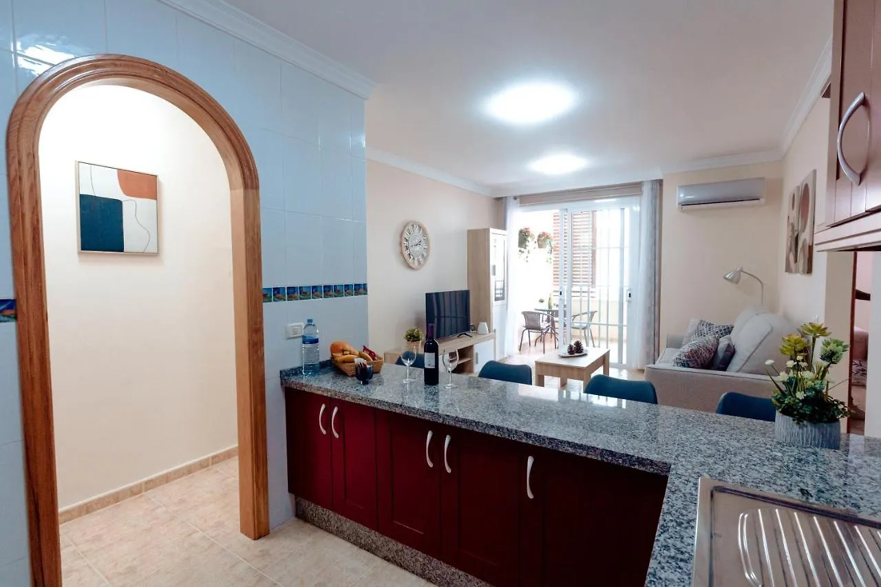 Apto Ache, Acogedor Apartamento De 66 M Con Terraza, Aire Acondicionado Y Parking Privado Gratuito Лос-Абригос Апартаменты
